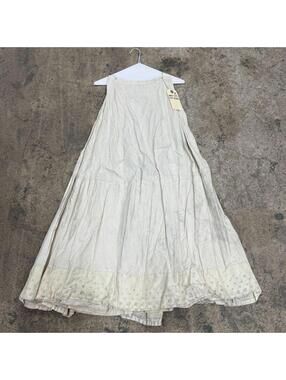 Cotton White Lace Victorian Style Maxi Skirt 50s does 1800s Western Film Costume